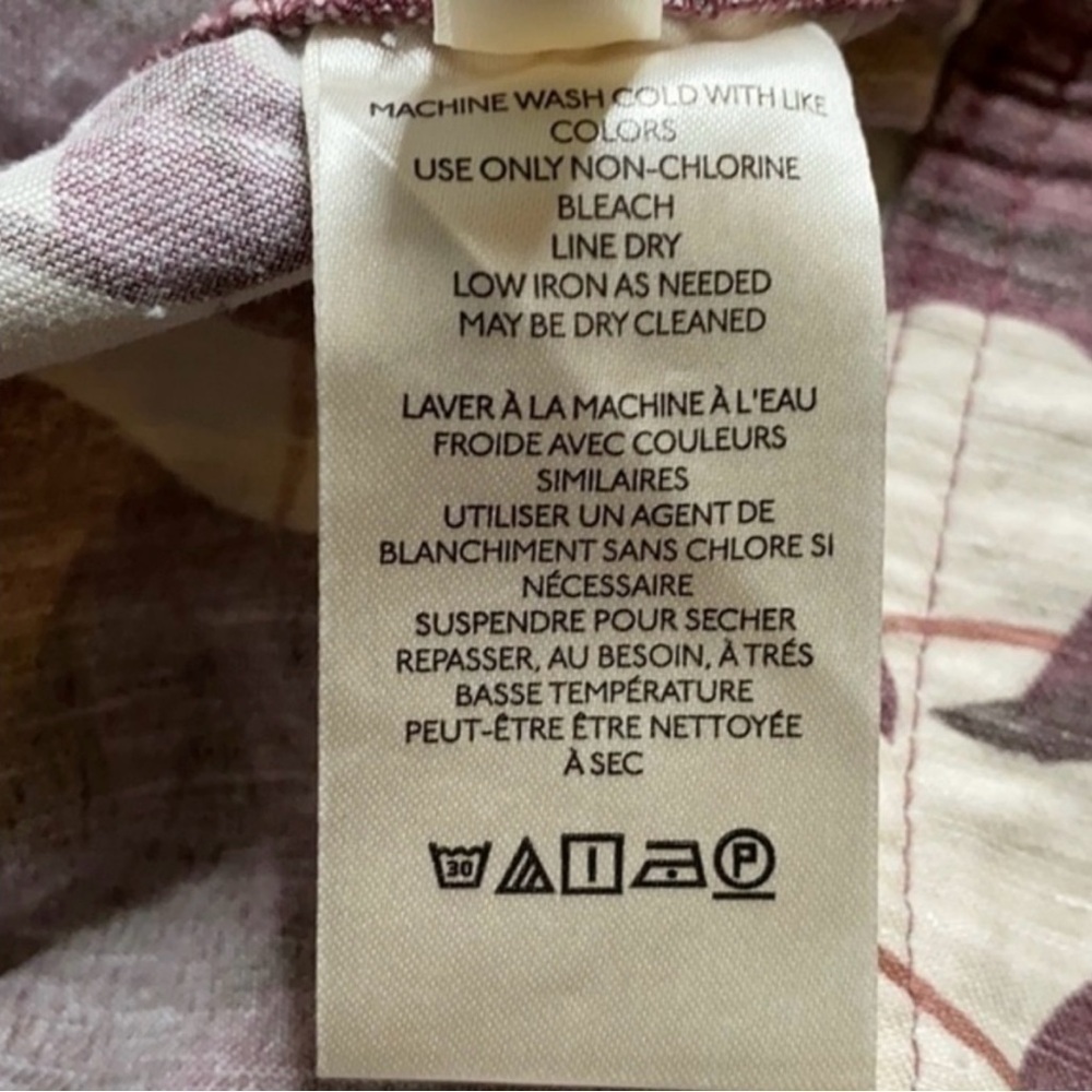Anthropologie Mags Utility Trucker Jacket Purple Motif - Picture 10 of 11